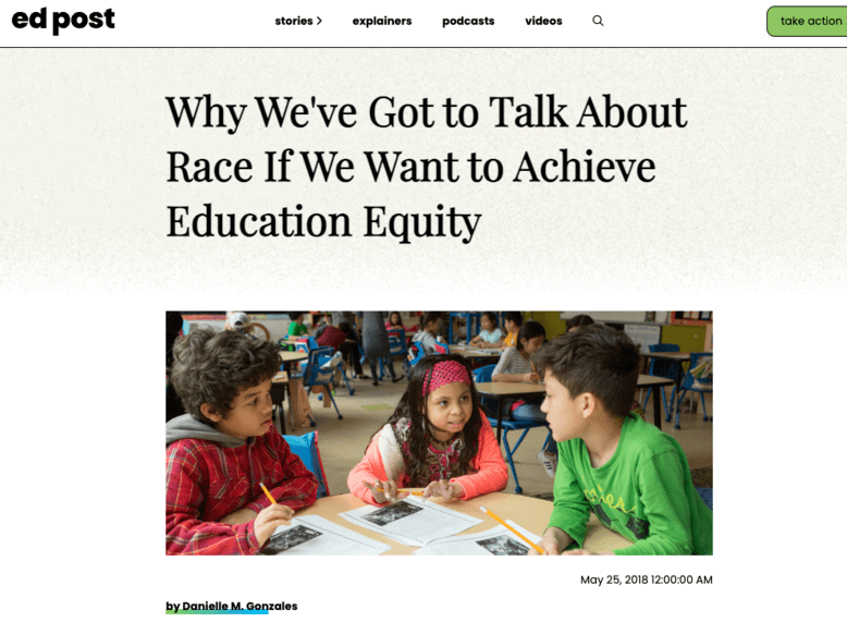 Why We've Got to Talk About Race If We Want to Achieve Education Equity